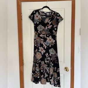 Floral mid length dress